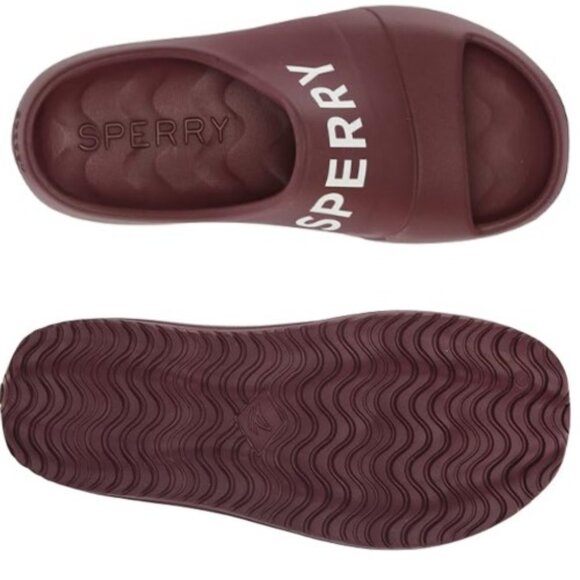 Sperry Men's float Zero Water Absorption Slide Sandals BURGUNDY 🆕NWT🏃♀️💨⚡🚚 - Picture 12 of 16